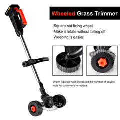Conentool 24V Cordless Strimmer – Lightweight Garden Grass Trimmer with Dual Batteries & 15 Blades