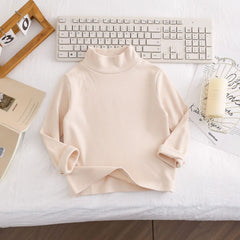 Kids' Soft Mock Neck Long Sleeve Top