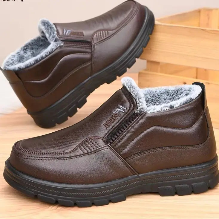 Men's Waterproof Warm Lined Snow Boots