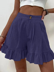 Women's High-Waisted Wide-Leg Shorts – Loose Fit Summer Casual