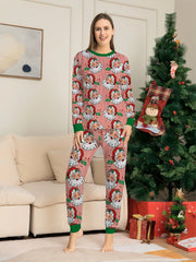 Festive Family Pyjama Set - Santa Stripe Design
