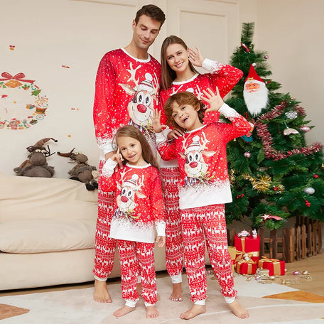 Festive Family Reindeer Pyjama Set