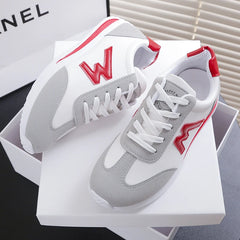 Stride Elegance: Women's Casual Leather Sneakers