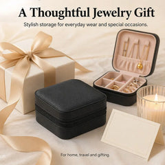 Travel Jewellery Case with Zip, 10 cm