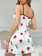 Butterfly Print Split Thigh Nightdress