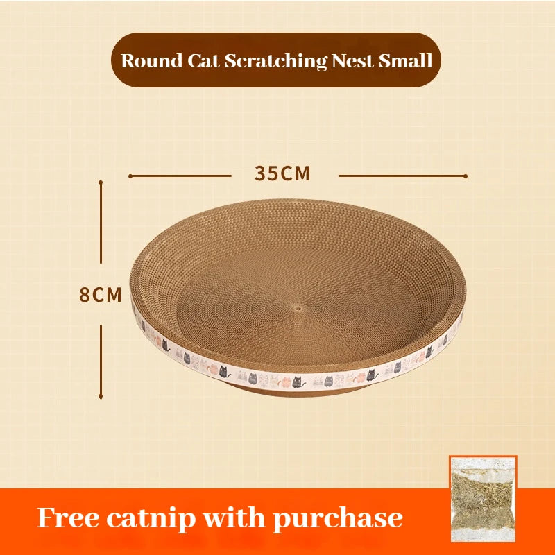 Corrugated Cardboard Cat Scratcher Bowl