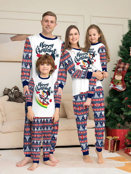 Festive Snowman Family Pyjama Set