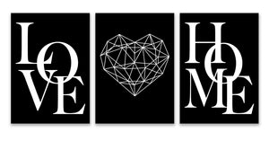 Nordic Love Canvas Art Set