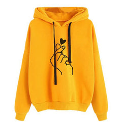 Women's Fleece Hoodie – Oversized Casual Hooded Sweatshirt with Pockets