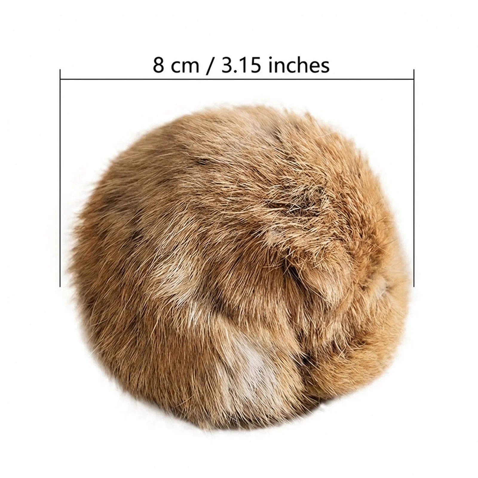 Faux Fur Pom Pom Cat Balls with Catnip
