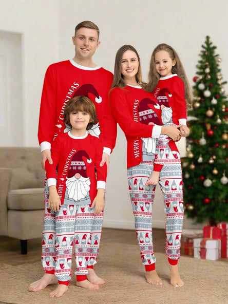 Cosy Family Christmas Pyjamas with Santa Prints