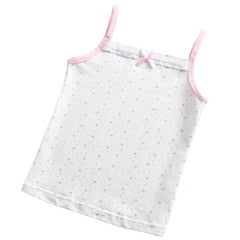 Girls' Cotton Vest Tops, Pack of 3