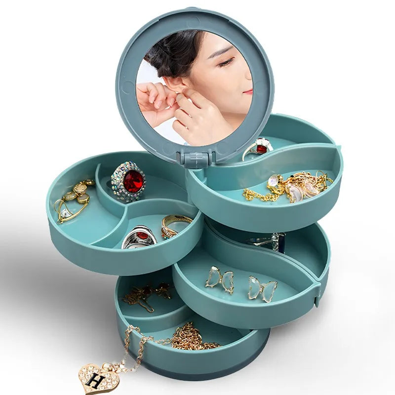 Rotating Jewellery Box with Mirror