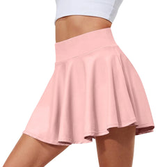 Women's High-Waisted Sports Skort – Lightweight Tennis & Yoga Skirt with Built-In Shorts