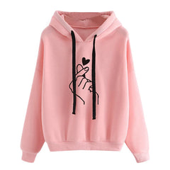 Women's Fleece Hoodie – Oversized Casual Hooded Sweatshirt with Pockets