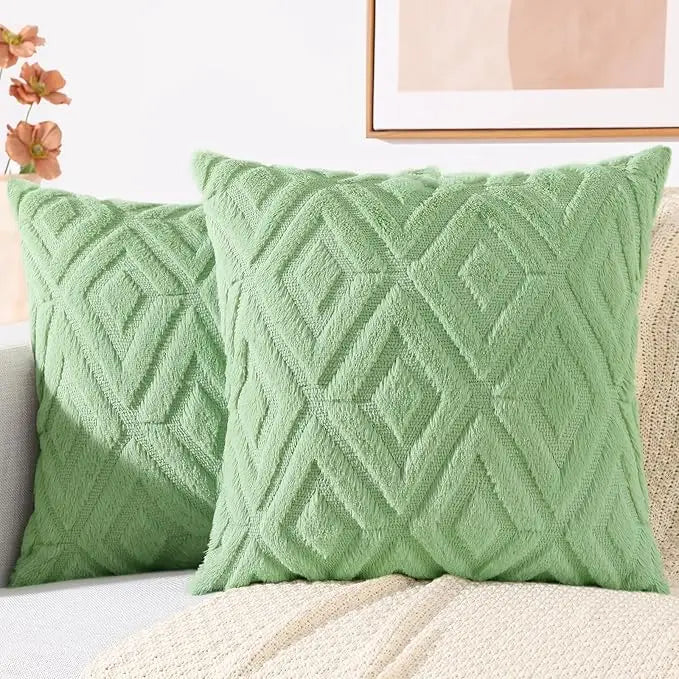 Velvet Diamond Cushion Cover, 45 x 45 cm