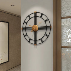 Nordic Luxe Silent Iron Wall Clock