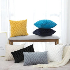 Velvet Diamond Cushion Cover, 45 x 45 cm