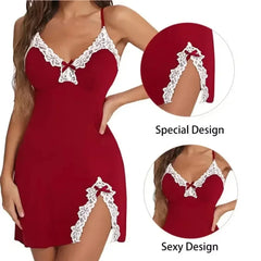 Lace V-Neck Chemise Nightdress
