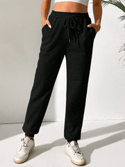 Women’s Solid Joggers – Casual Sweatpants for Autumn & Winter