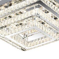 Modern LED Crystal Ceiling Light – Square Minimalist Home Lamp