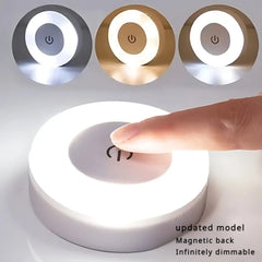 Portable LED Night Light – USB Rechargeable, Touch Control, Warm Ambience