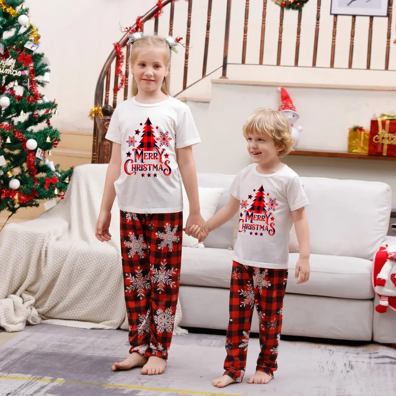 Festive Family Christmas Pyjama Set - Cosy & Cute