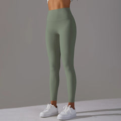Women's High-Waisted Naked Feel Leggings – Seamless Yoga & Gym Workout Tights