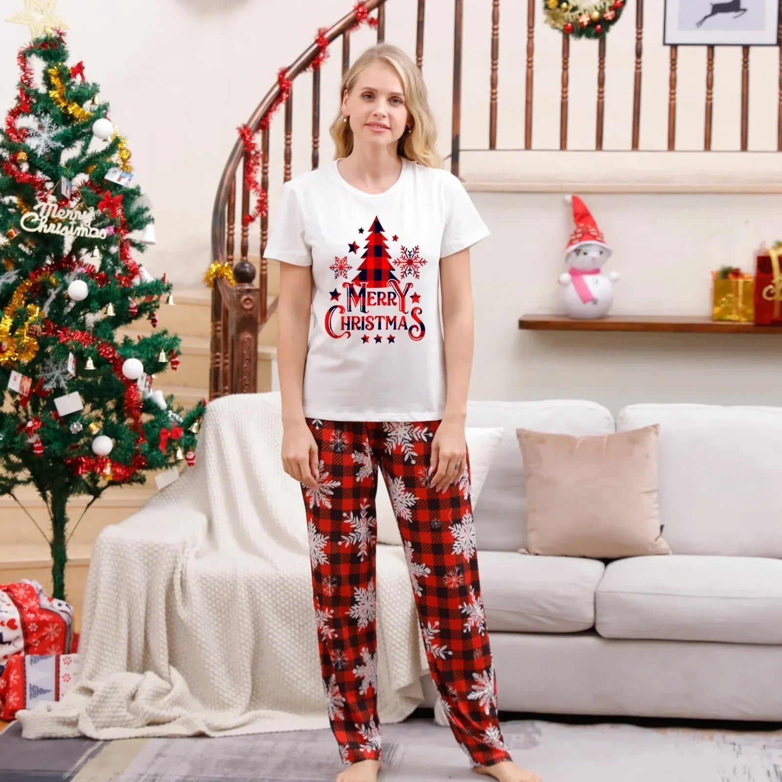 Festive Family Christmas Pyjama Set - Cosy & Cute