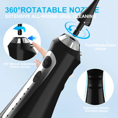 AquaSmile Duo: Water Flosser & Sonic Toothbrush Set