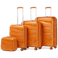 Kono 4-Piece Hard Shell Luggage Set – Lightweight, TSA Lock & Spinner Wheels