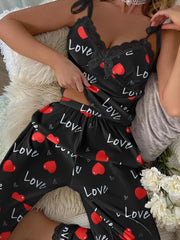 Soft Satin Leopard Print Pyjama Set
