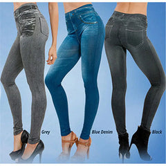 GenieFit Slim Stretch Jeans – Mid-Waist Pencil Leggings