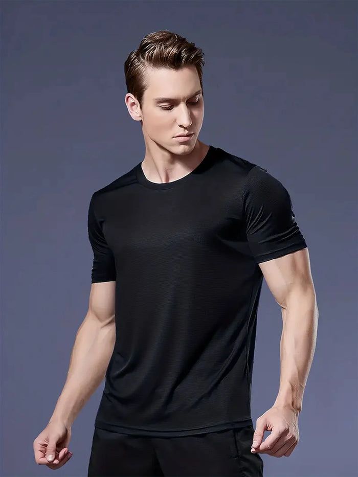Men’s Ultra-Light Quick-Dry T-Shirt, Breathable Gym & Running Tee