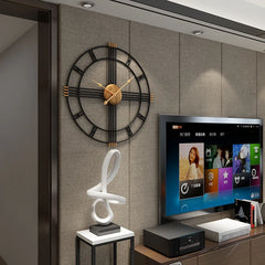 Nordic Luxe Silent Iron Wall Clock