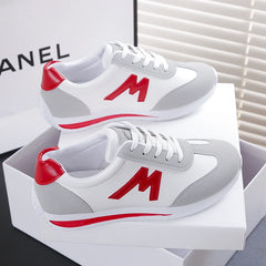 Stride Elegance: Women's Casual Leather Sneakers