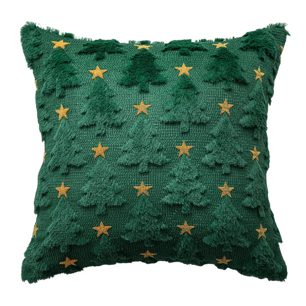 Plush Christmas Cushion Cover, 45 x 45 cm