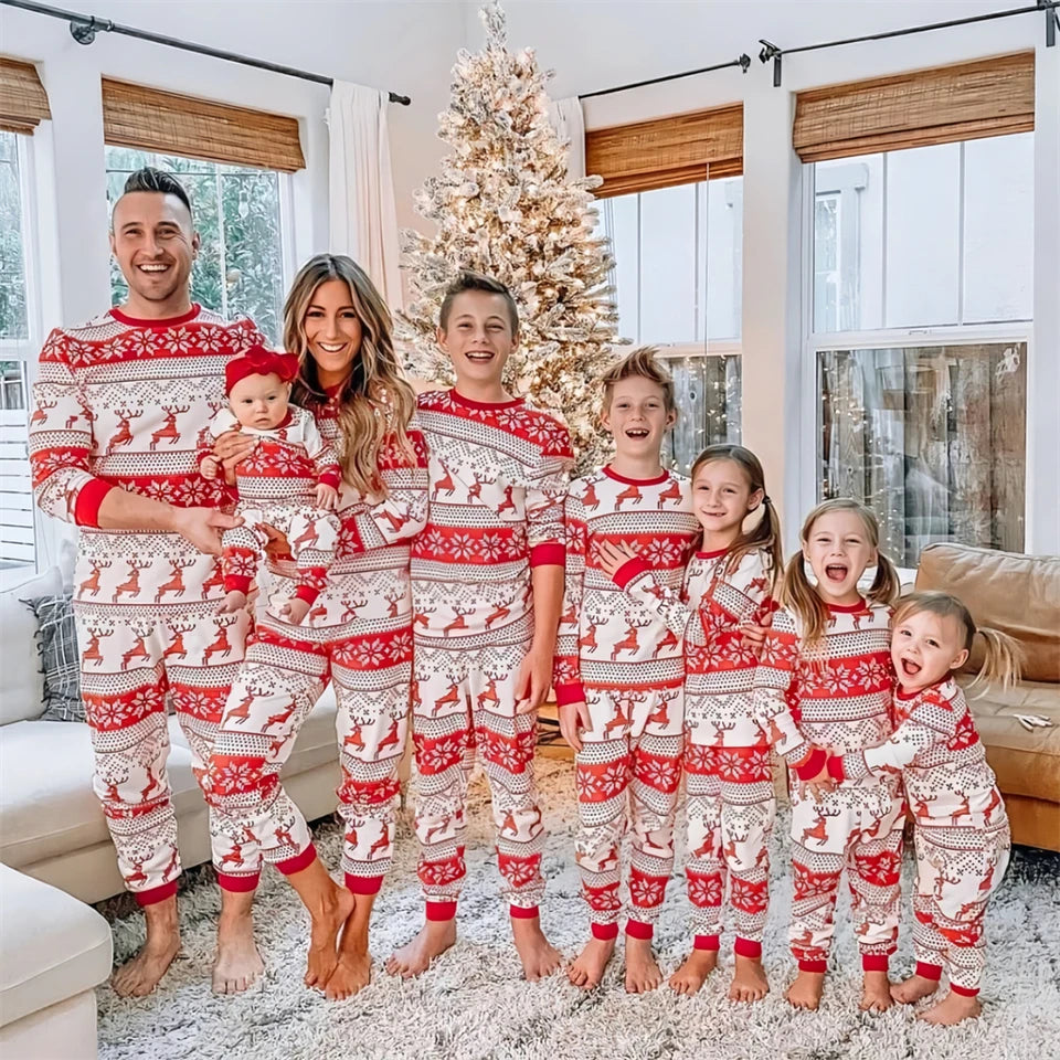 Matching Christmas Family Pyjama Set - Festive Cotton Comfort
