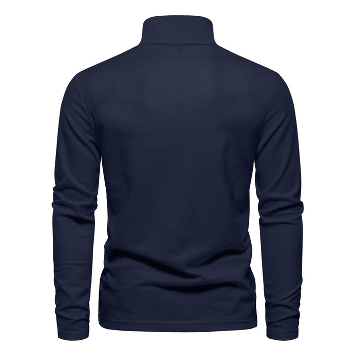 StagEmblem Men's Embroidered Polo, Long Sleeve, image 2