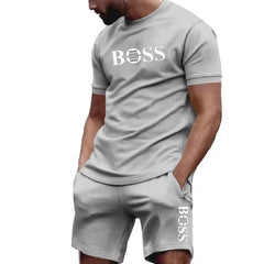 Men’s 2-Piece Sportswear Set – Short-Sleeve T-Shirt & Joggers