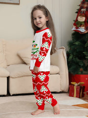 Festive Family Pyjama Set with Reindeer & Xmas Tree Print