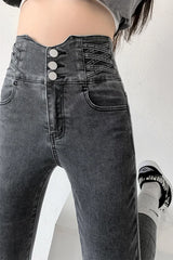 Vintage Chic High-Waist Jeans