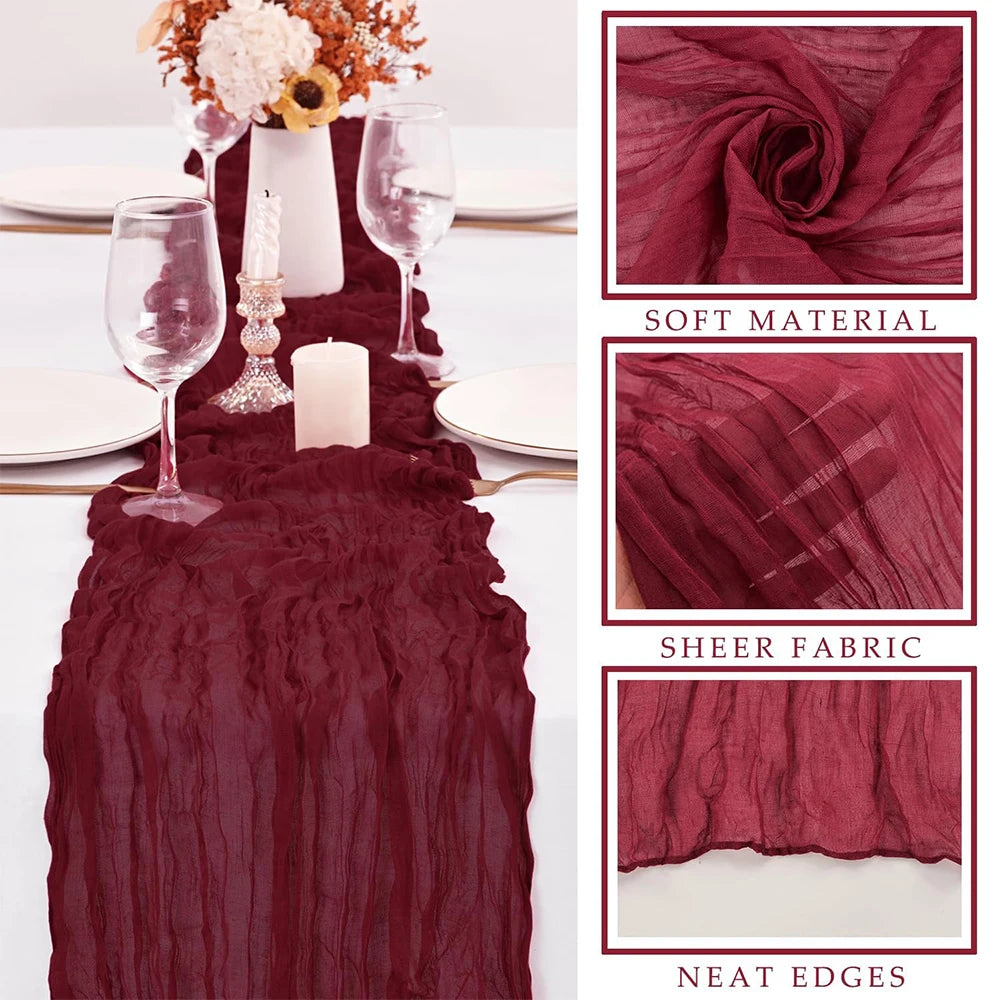 Cheesecloth Table Runner