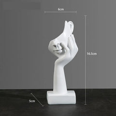 Abstract Mask Resin Statue – Modern Home & Office Decor