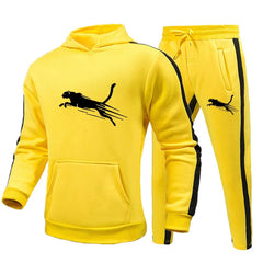 Men’s 2-Piece Tracksuit – Hooded Sweatshirt & Joggers Gym Set
