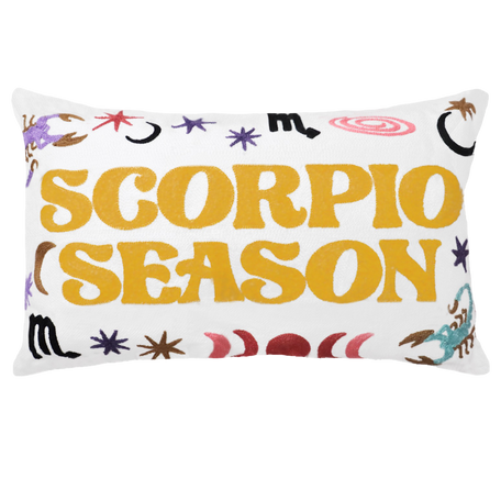 Scorpio Zodiac Needlepoint Cushion – Celestial Design, 45cm