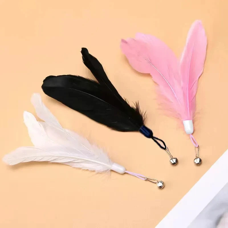 Feather Cat Wand with Suction Base