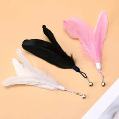 Feather Cat Wand with Suction Base