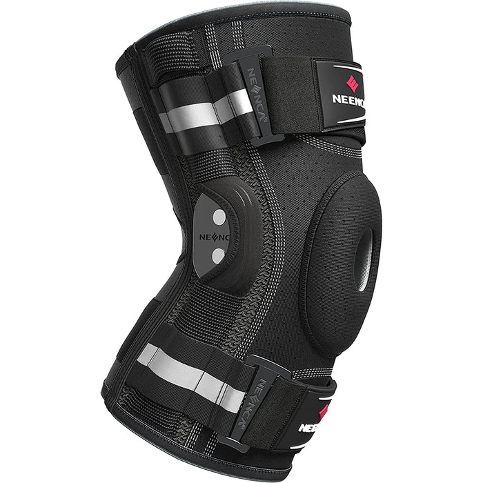 Adjustable Knee Support Brace, Compression Sleeve with Gel Pad