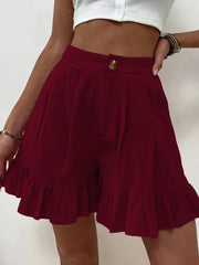 Women's High-Waisted Wide-Leg Shorts – Loose Fit Summer Casual